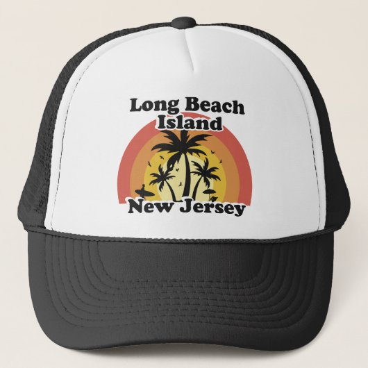 Vintag Long Beach Island New Jersey Truckerkappe (Vorderseite)