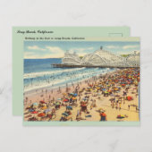 Vintag Long Beach Kalifornien Postkarte (Vorne/Hinten)