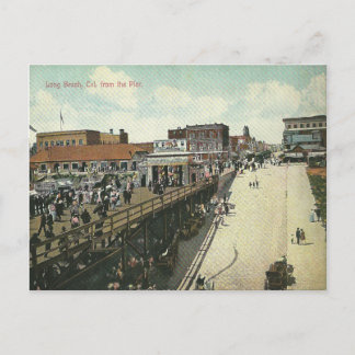 Vintag Long Beach Kalifornien Postkarte