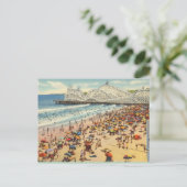 Vintag Long Beach Kalifornien Postkarte (Stehend Vorderseite)