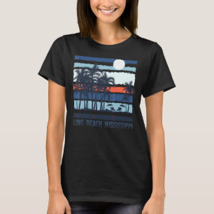 Vintag Long Beach Mississippi Summer 70er 80er Bea T-Shirt