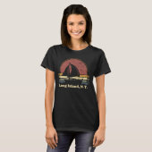 Vintag Long Island NY Segelboot Sa T-Shirt (Vorne ganz)