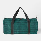 Vintag Look Aquamarin Harlequin Monogram Duffle Bag (Rückseite)