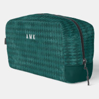 Vintag Look Aquamarin Harlequin Monogram