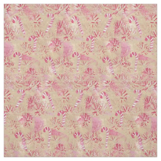 Vintag Look Candy Cane Muster Stoff (Muster)