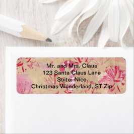 Vintag Look Candy Cane Weihnachtsadressen Labels