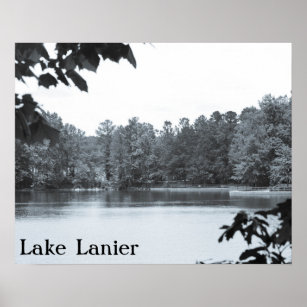 Vintag Look Lake Lanier Poster