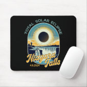 Vintag Look Total Solar Eclipse Niagara Falls Mousepad (Mit Mouse)