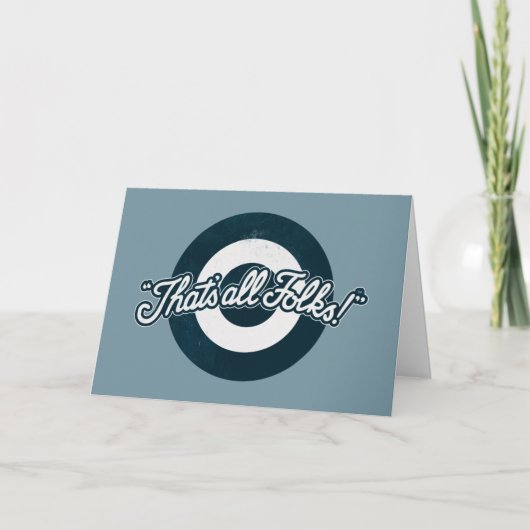 Vintag LOONEY TUNES™ "DAS SIND ALLE FOLKS!™" Karte (Vorderseite)