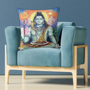 Vintag Lord Shiva Spiritual - Friedlich Samadhi Kissen