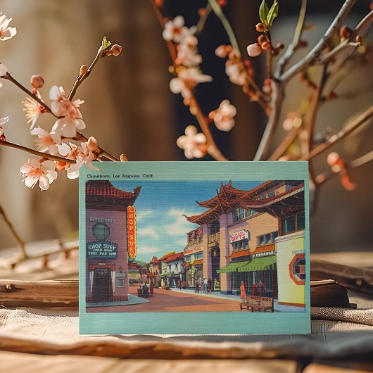 Vintag Los Angeles Chinatown Postkarte