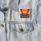Vintag Los Angeles Kalifornien Button (Beispiel)
