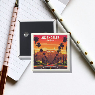 Vintag Los Angeles Kalifornien Button