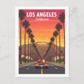 Vintag Los Angeles Kalifornien Postkarte (Vorderseite)