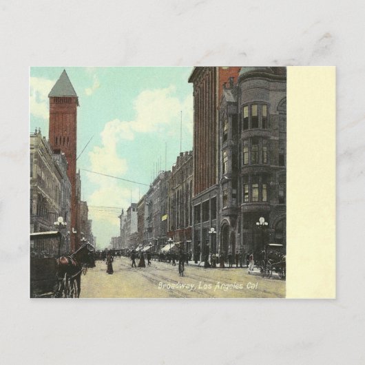 Vintag Los Angeles Kalifornien Postkarte (Vorderseite)