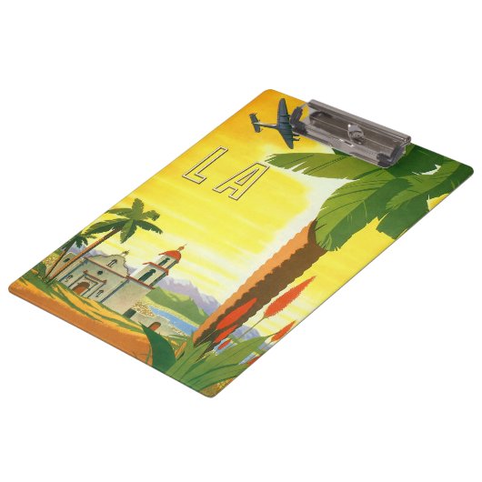 Vintag Los Angeles, Mission Kaliforniens mit Palm Klemmbrett (Schrägansicht)