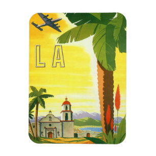 Vintag Los Angeles, Mission Kaliforniens mit Palm Magnet