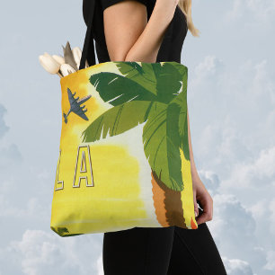 Vintag Los Angeles, Mission Kaliforniens mit Palm Tasche