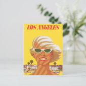 Vintag Los Angeles - Reise nach Kalifornien Postkarte (Stehend Vorderseite)