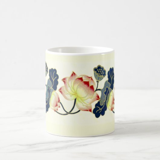 Vintag Lotus Blossom Kaffeetasse (Mittel)