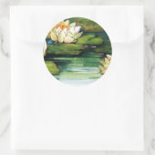 Vintag Lotus Runder Aufkleber (Tasche)