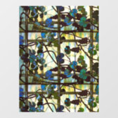 Vintag Louis Comfort Tiffany Grapevine Fensteraufkleber (Blatt)
