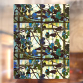 Vintag Louis Comfort Tiffany Grapevine Fensteraufkleber (Blatt 2)