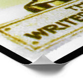 Vintag Louis Wain Cat Writer Mascot Poster Print (Ecke)