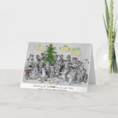 Vintag Louis Wain Cats Weihnachtskarte Feiertagskarte (Rückseite)