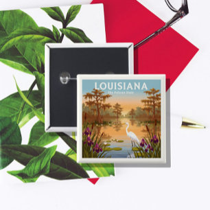 Vintag Louisiana Button