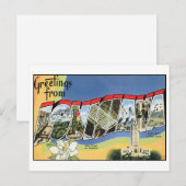 Vintag Louisiana Postcard Postkarte (Vorne/Hinten)