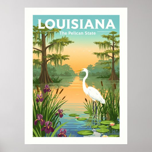 Vintag Louisiana Poster (Vorne)