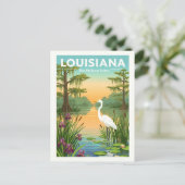 Vintag Louisiana Postkarte (Stehend Vorderseite)