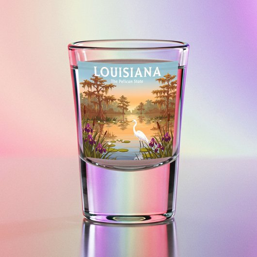 Vintag Louisiana Schnapsglas