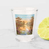 Vintag Louisiana Schnapsglas (Vorderseite)