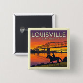 Vintag Louisville Kentucky Button (Vorne & Hinten)