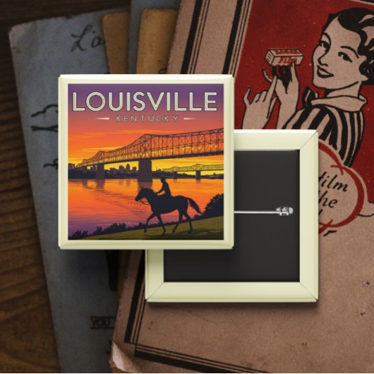 Vintag Louisville Kentucky Button