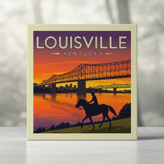 Vintag Louisville Kentucky Fliese