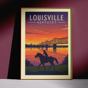 Vintag Louisville Kentucky Poster