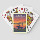 Vintag Louisville Kentucky Spielkarten (Rückseite)