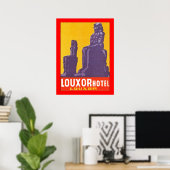 Vintag Louxour Hotel Ägypten Poster (Heimbüro)