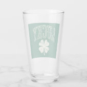 Vintag Lucky Clover St Patrick's Day Glas (Rückseite)