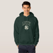 Vintag Lucky Clover St Patrick's Day Hoodie (Vorne ganz)