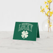 Vintag Lucky Clover St Patrick's Day Karte (Gelbe Blume)
