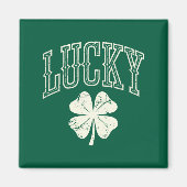 Vintag Lucky Clover St Patrick's Day Magnet (Vorne)