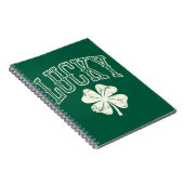 Vintag Lucky Clover St Patrick's Day Notizblock (Rechte Seite)