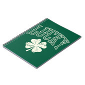 Vintag Lucky Clover St Patrick's Day Notizblock (Linke Seite)