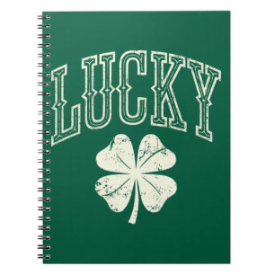 Vintag Lucky Clover St Patrick's Day Notizblock