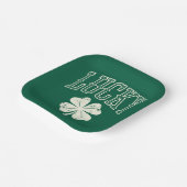 Vintag Lucky Clover St Patrick's Day Pappteller (Gewinkelt)