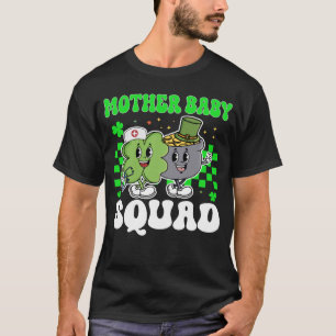 Vintag Lucky Mother Baby Squad St Patrick s Day T T-Shirt